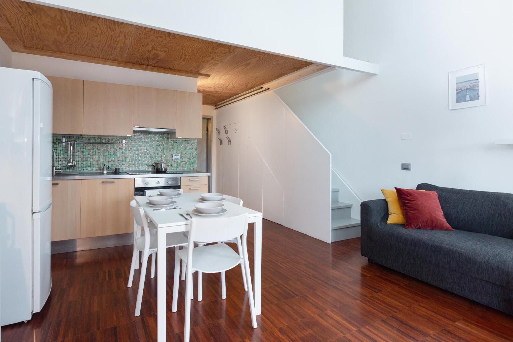 White And Brown Exclusive Loft With Terrace - Free Parking - M2 Station Apartment Milan Exterior photo